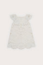 KIDS FRIDLI DRESS - OFF WHITE EMBROIDERY