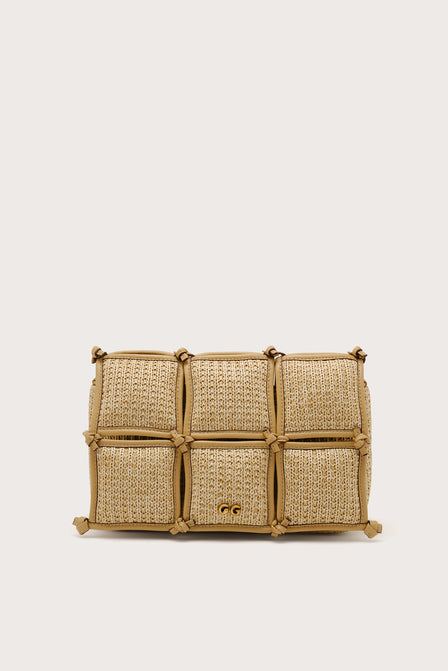 GAIA PUFF CROSSBODY BAG - NATURAL