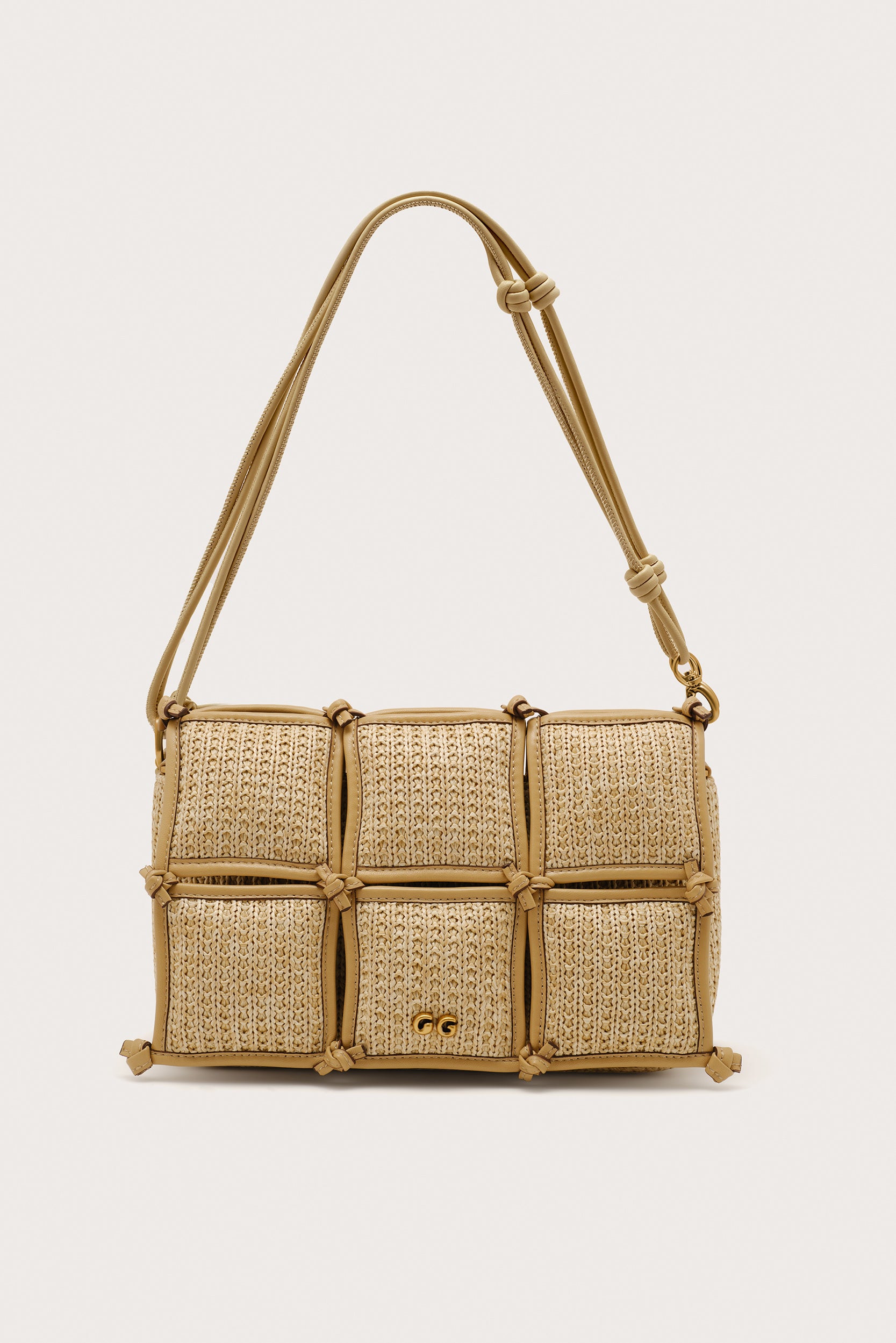 GAIA PUFF CROSSBODY BAG - NATURAL