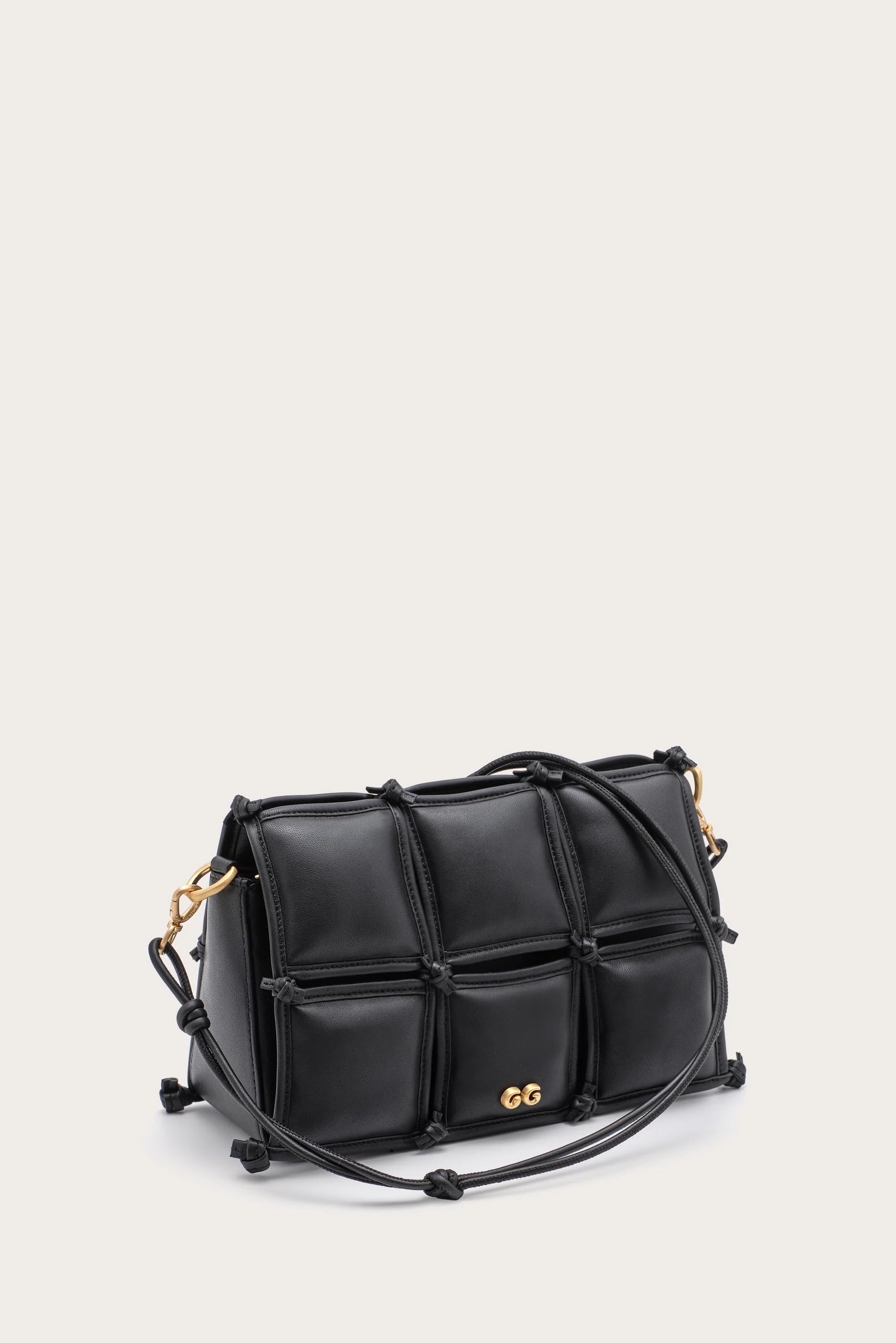 GAIA'S PUFF CROSSBODY BAG - BLACK