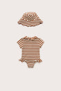 BABY ALANAH ONE PIECE - SMALL SADDLE STRIPE