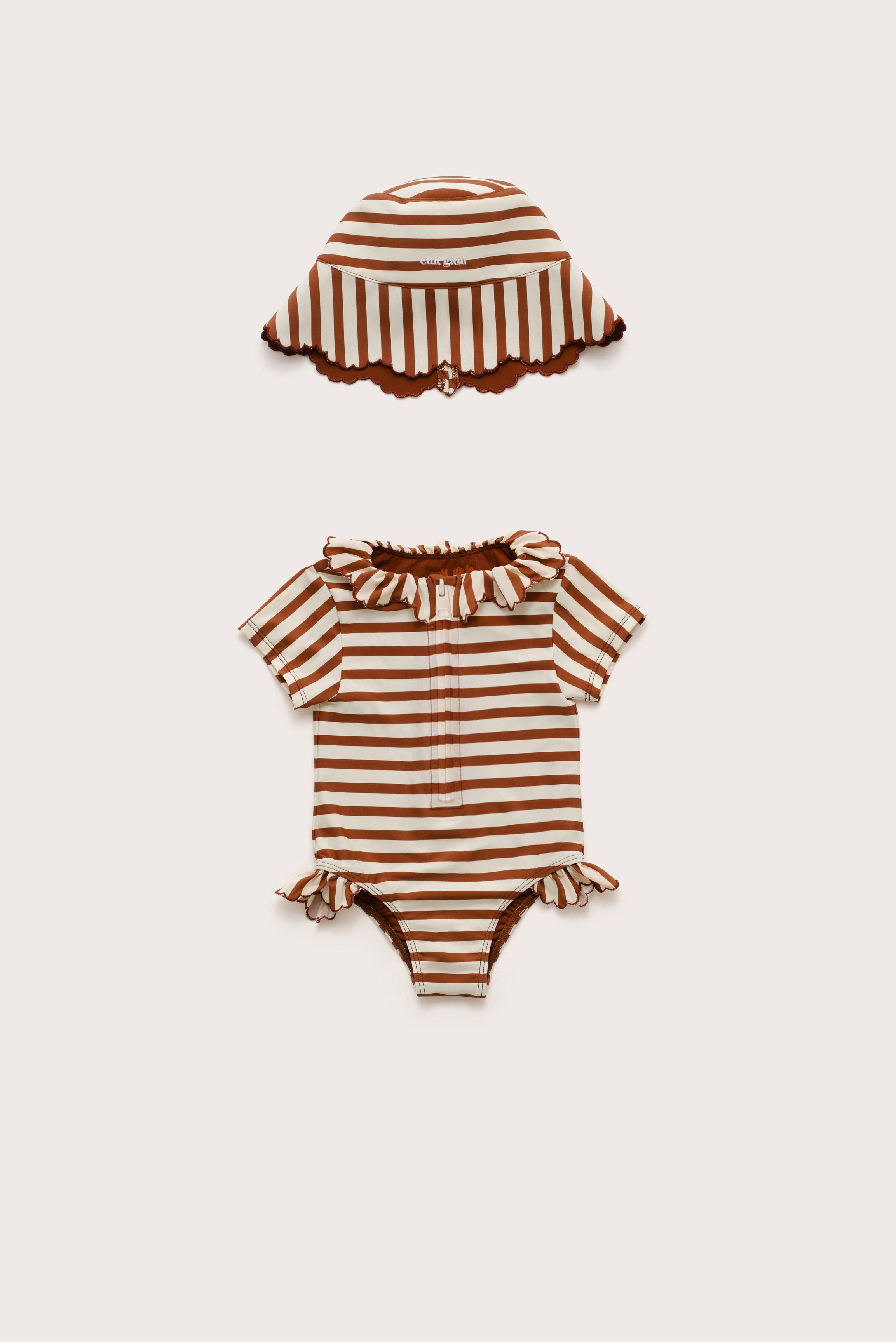 BABY ALANAH ONE PIECE - SMALL SADDLE STRIPE