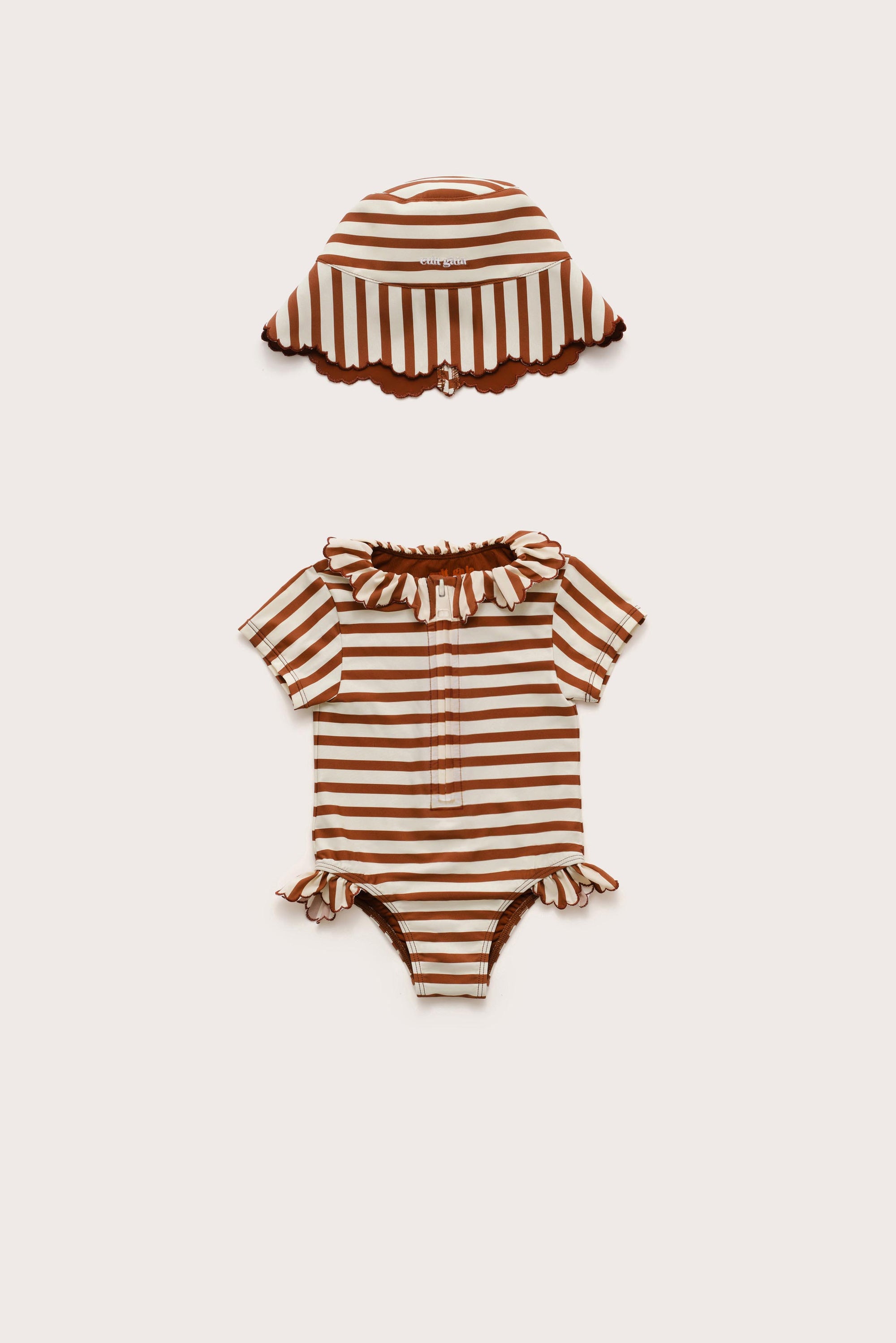 BABY ALANAH ONE PIECE - SMALL SADDLE STRIPE