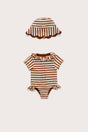 BABY ALANAH ONE PIECE - SMALL SADDLE STRIPE