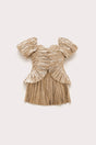 KIDS CHARLIQUE DRESS - GOLD