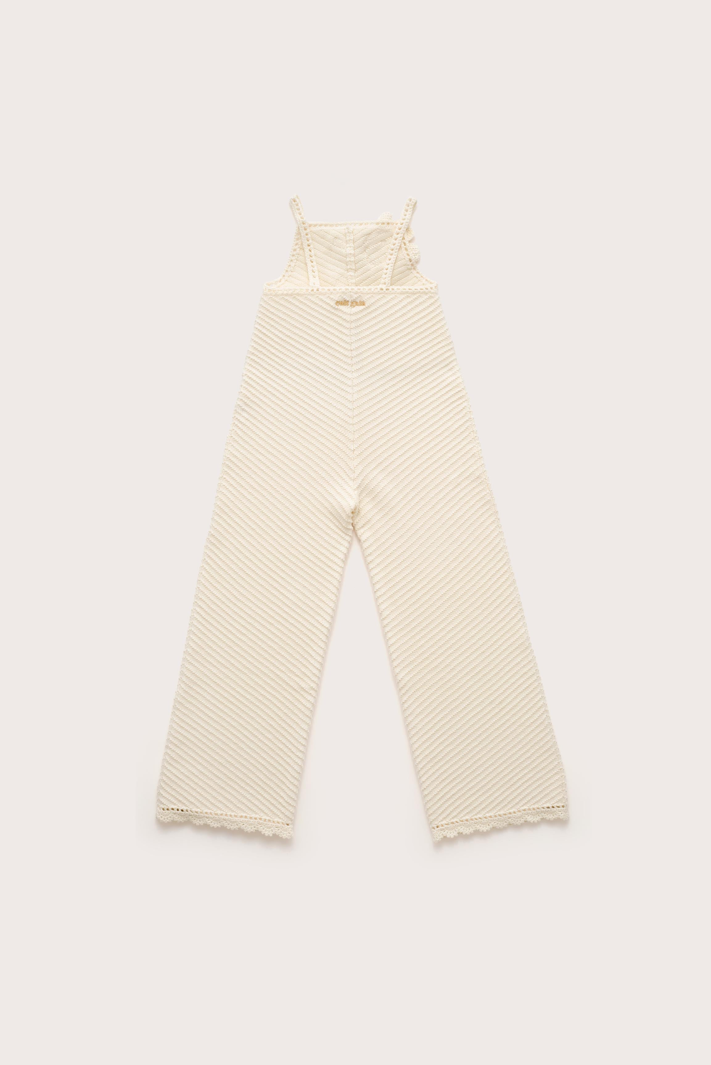 KIDS CHRYSANTHEMUM JUMPSUIT - OFF WHITE