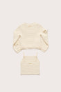 KIDS DAHLIE CARDIGAN SET  - OFF WHITE