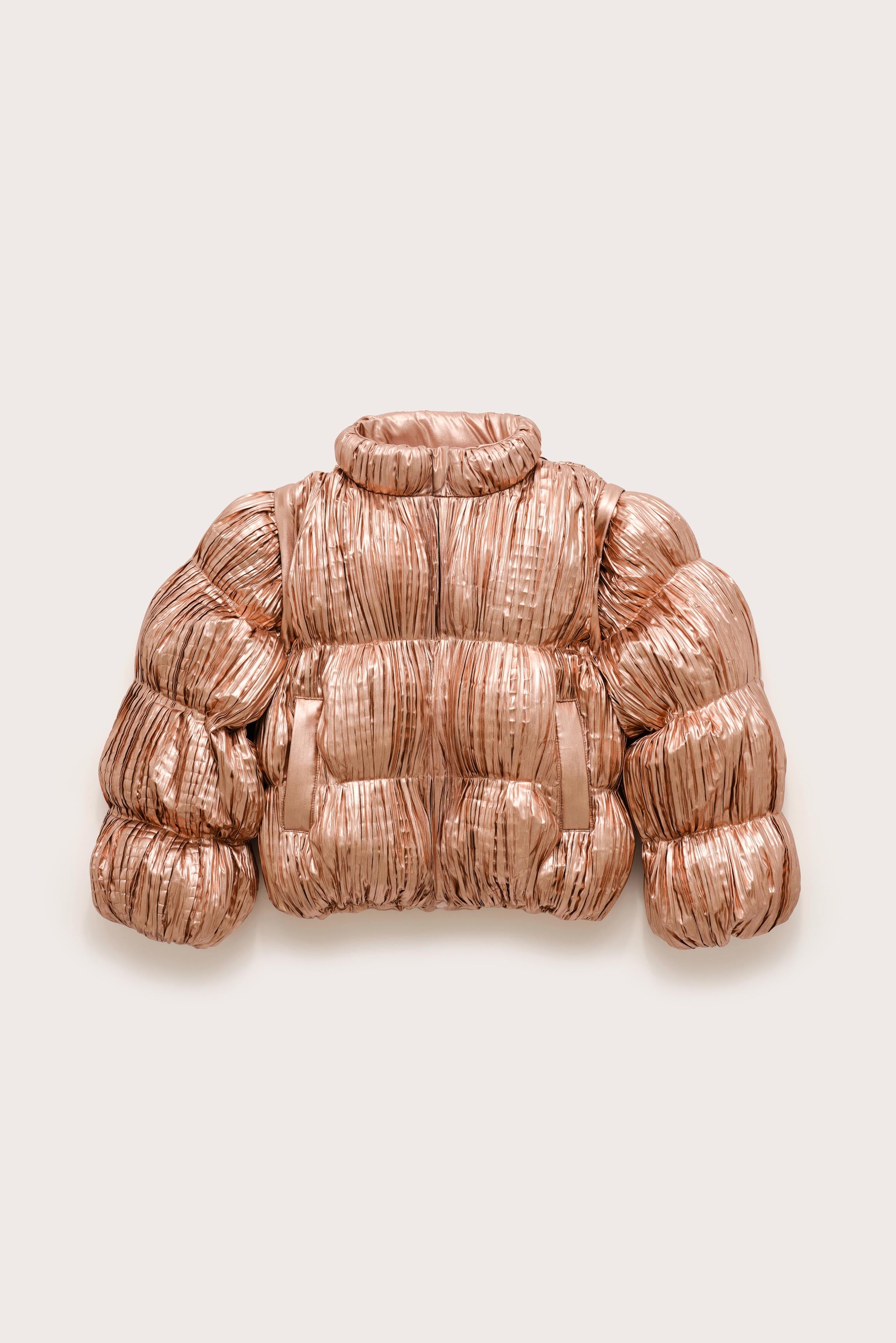 KIDS FRANNIE CONVERTIBLE JACKET - PETAL METALLIC