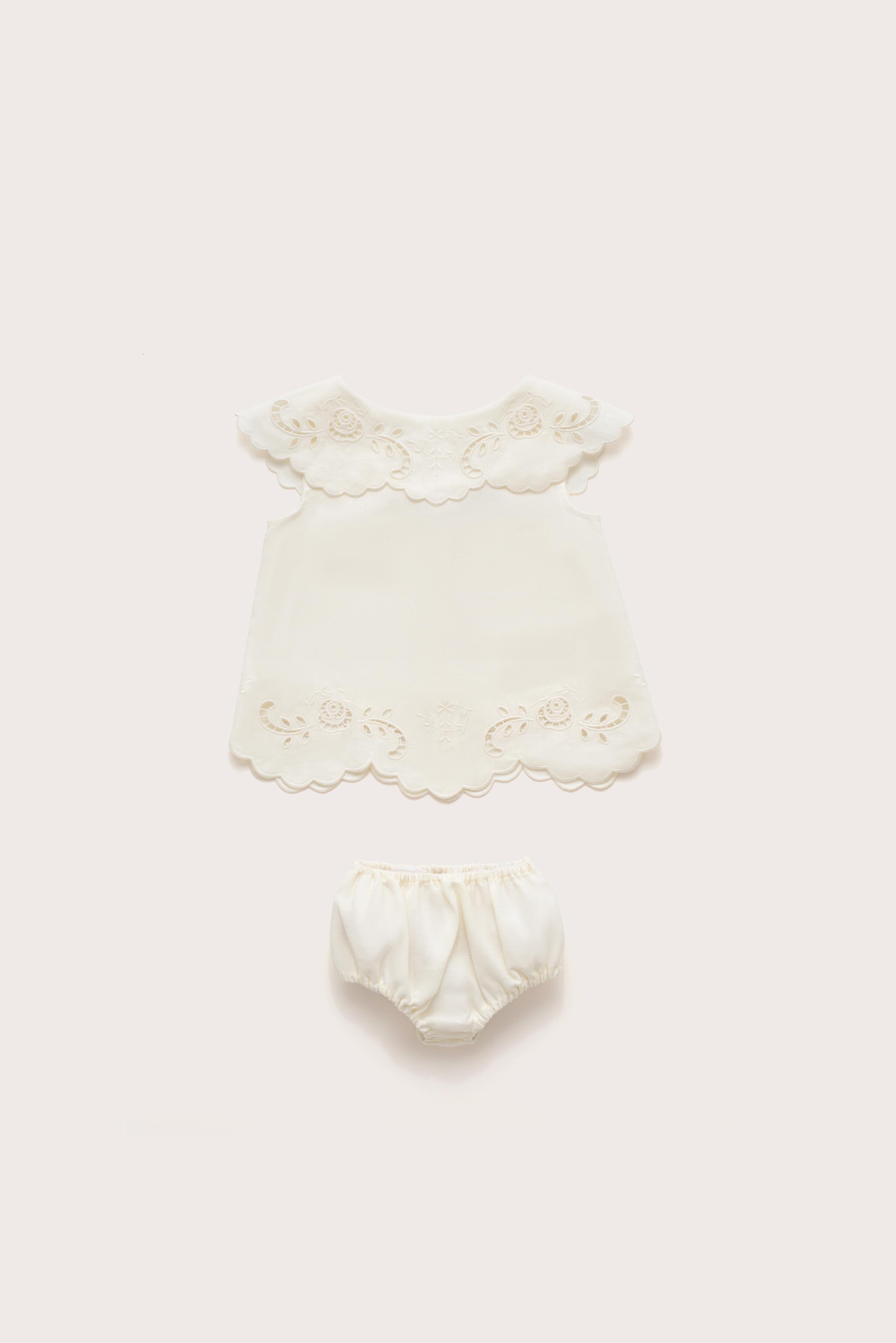 BABY FRIDLI DRESS - OFF WHITE