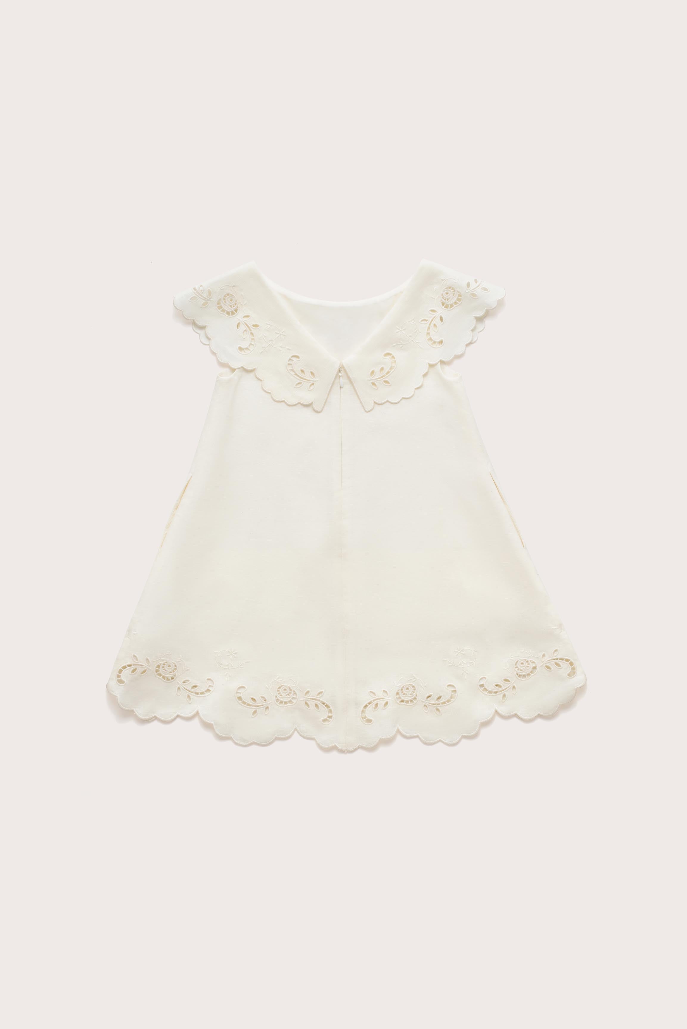 KIDS FRIDLI DRESS - OFF WHITE