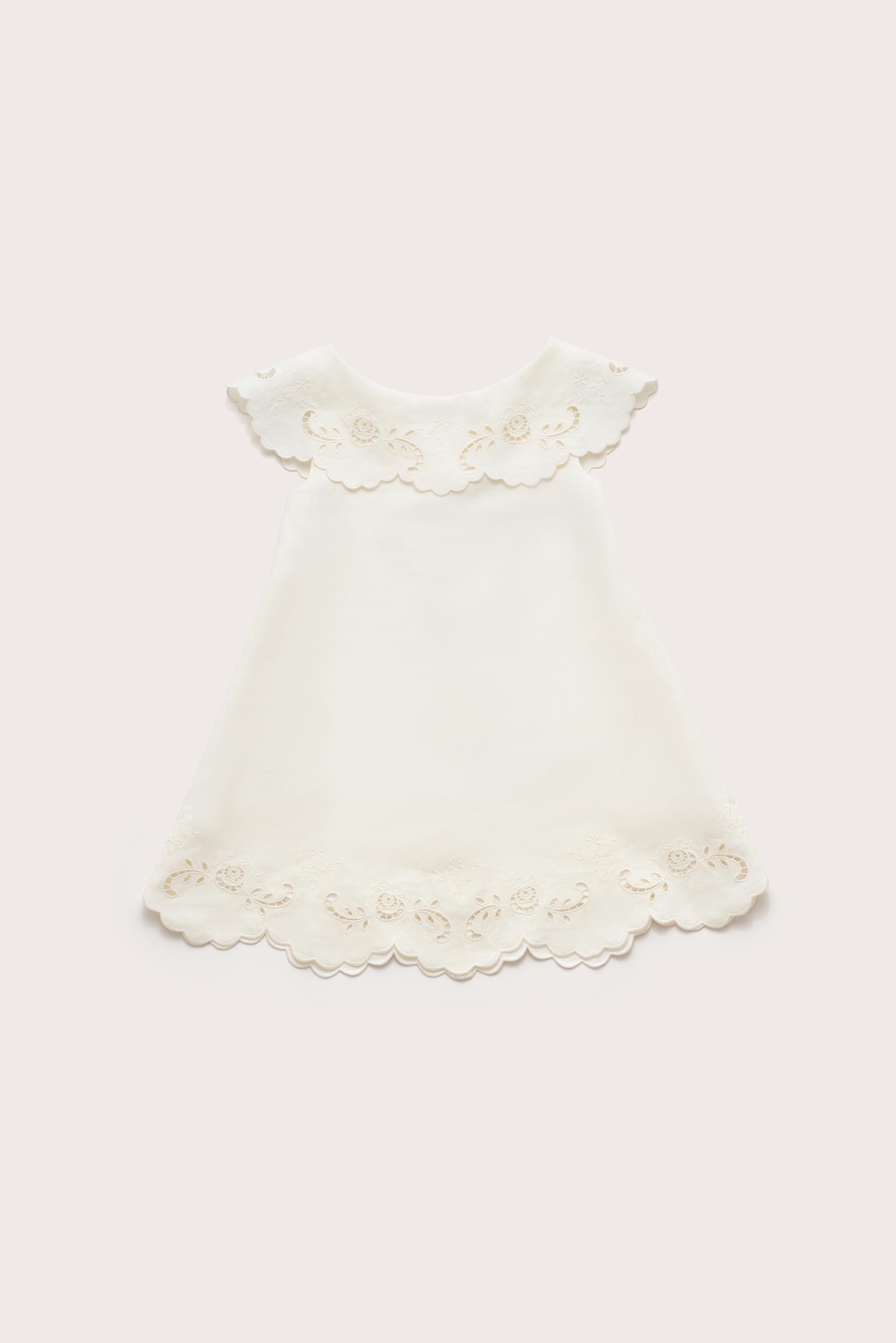KIDS FRIDLI DRESS - OFF WHITE