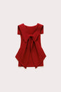 KIDS NADYA DRESS - MERLOT