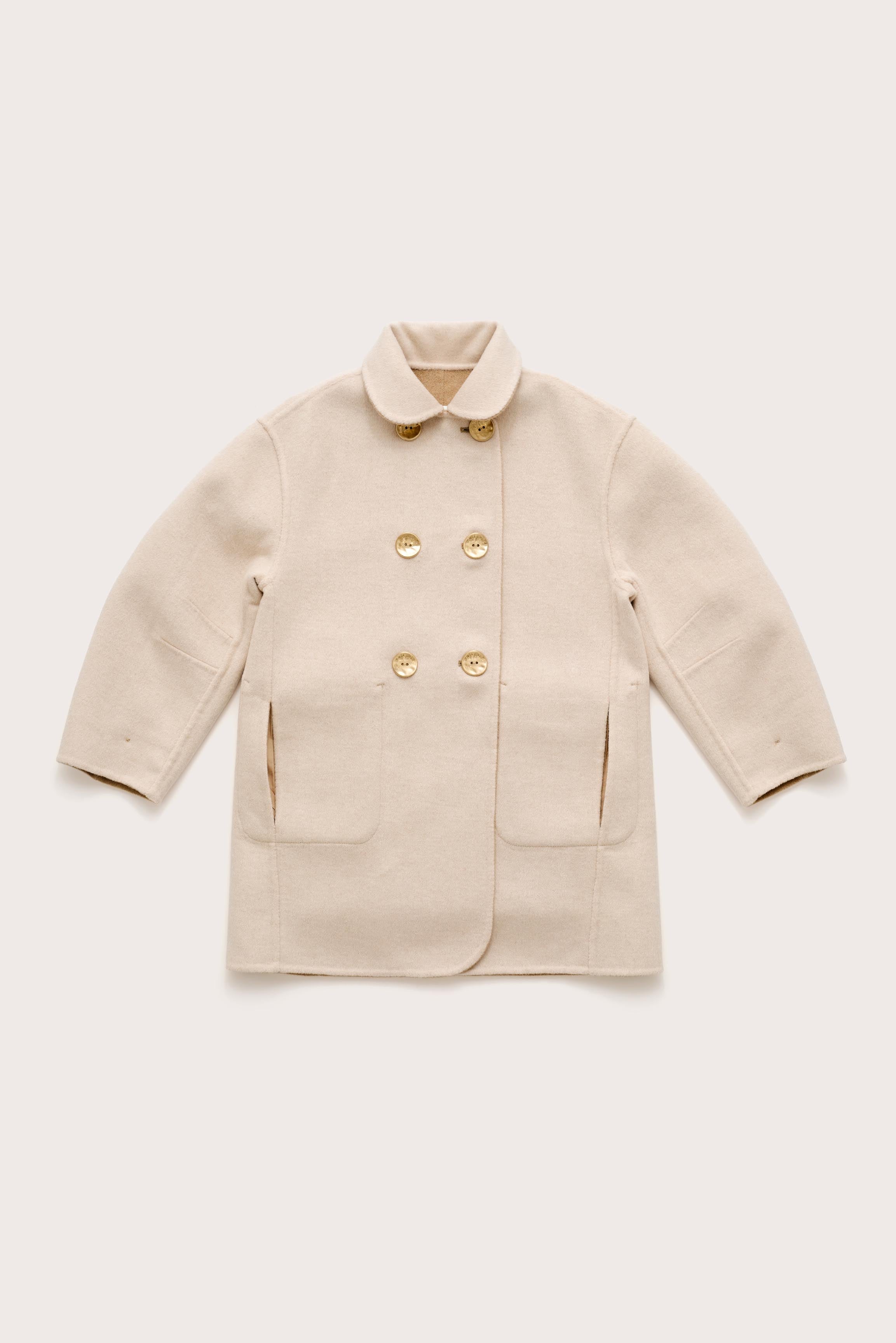 KIDS TULI REVERISBLE COAT - TAUPE