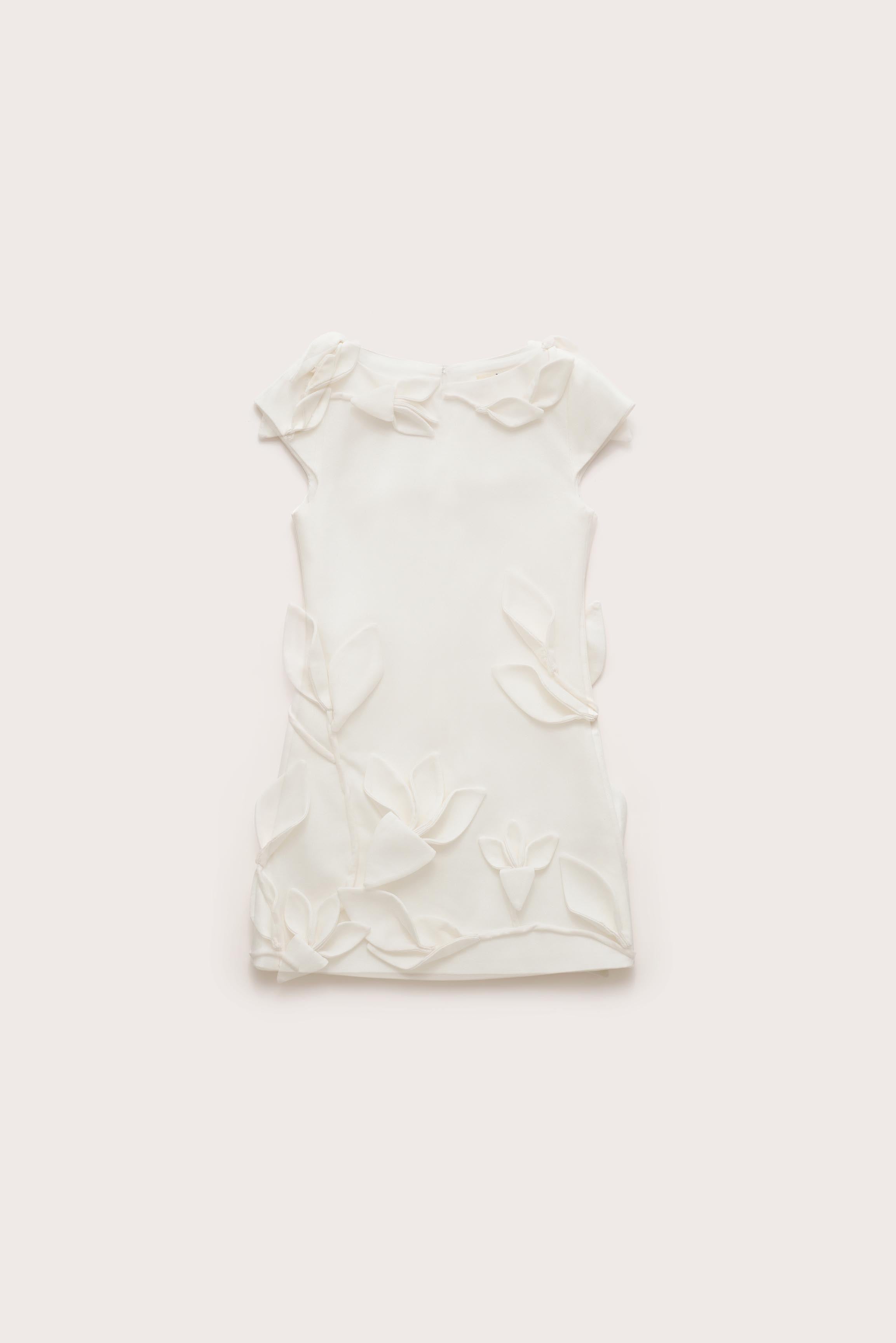 KIDS WISTERIA DRESS - OFF WHITE