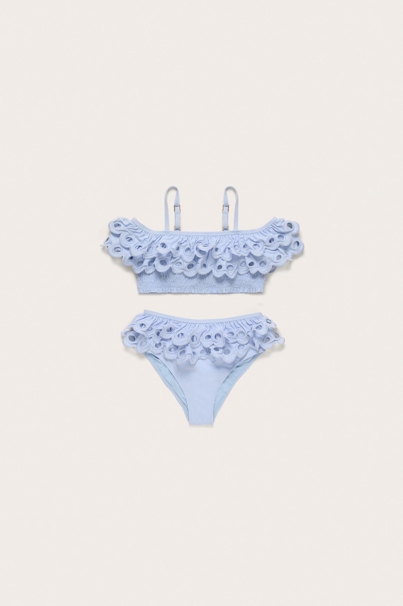 KIDS GITI BIKINI & HAT SET - COASTAL