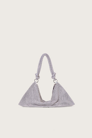 HERA MINI RHINESTONE SHOULDER BAG - CLEAR