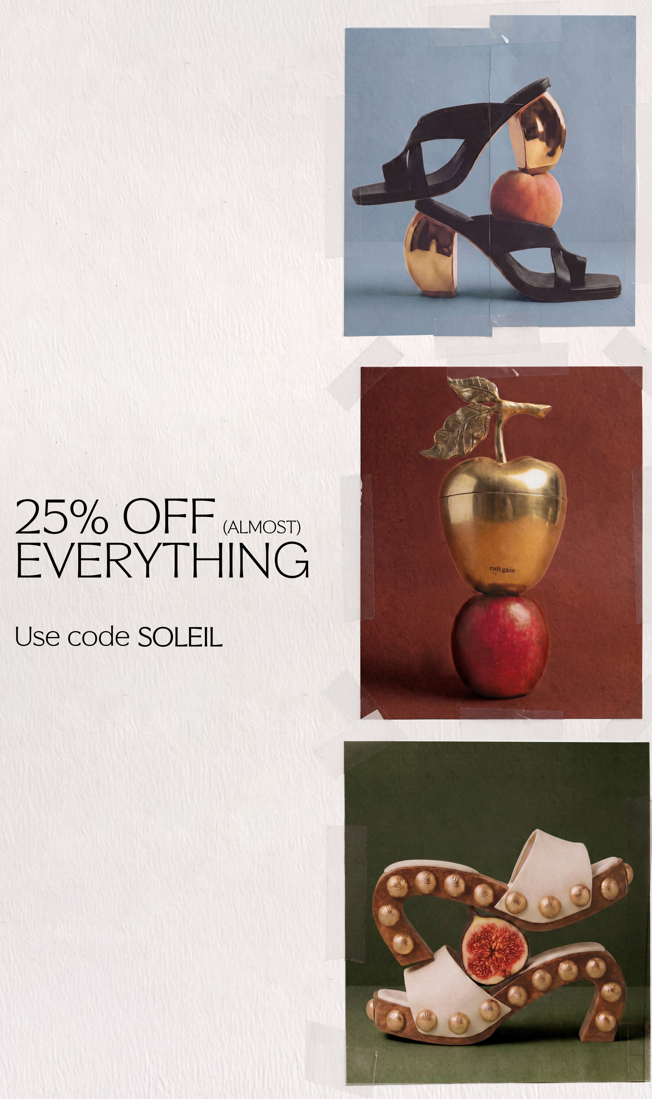 SHOP THE SOLEIL SALE ON CULTGAIA.COM