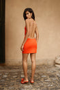 MELBA KNIT DRESS - TANGELO