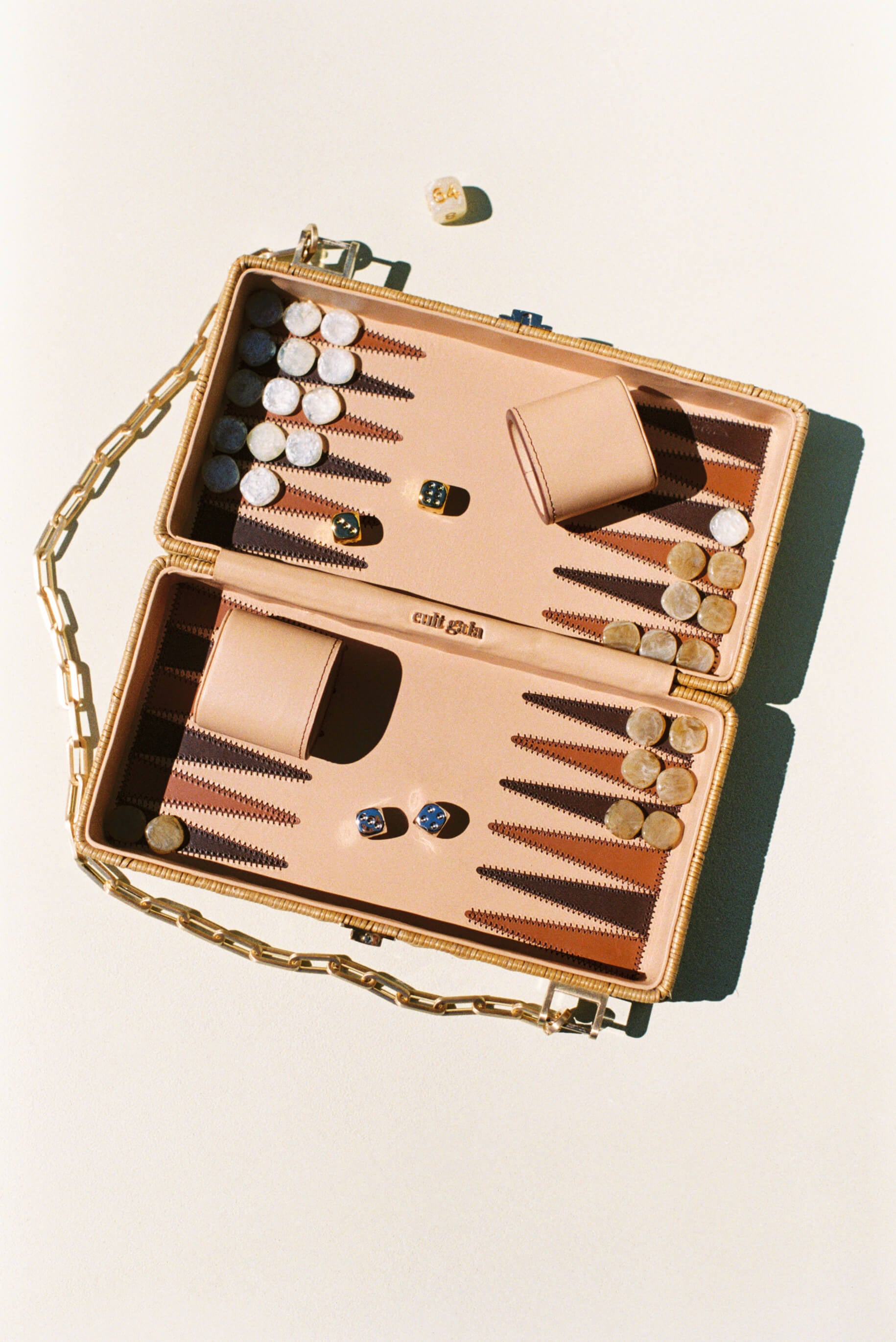 THE BACKGAMMON CLUTCH - NATURAL