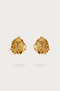 IRIS LEAF EARRING - ANTIQUE BRASS