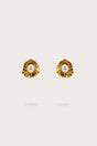 IRIS PERLA MINI EARRING - ANTIQUE BRASS