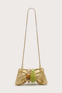 JULITA CONVERTIBLE CLUTCH - BRASS