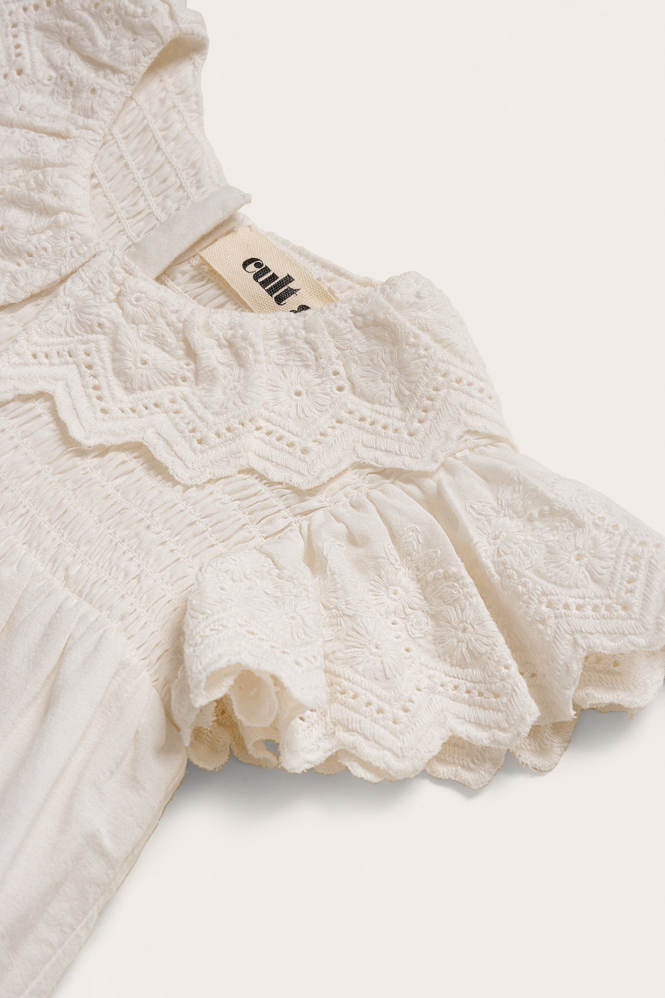 BABY JOSLYN DRESS & BLOOMER - OFF WHITE