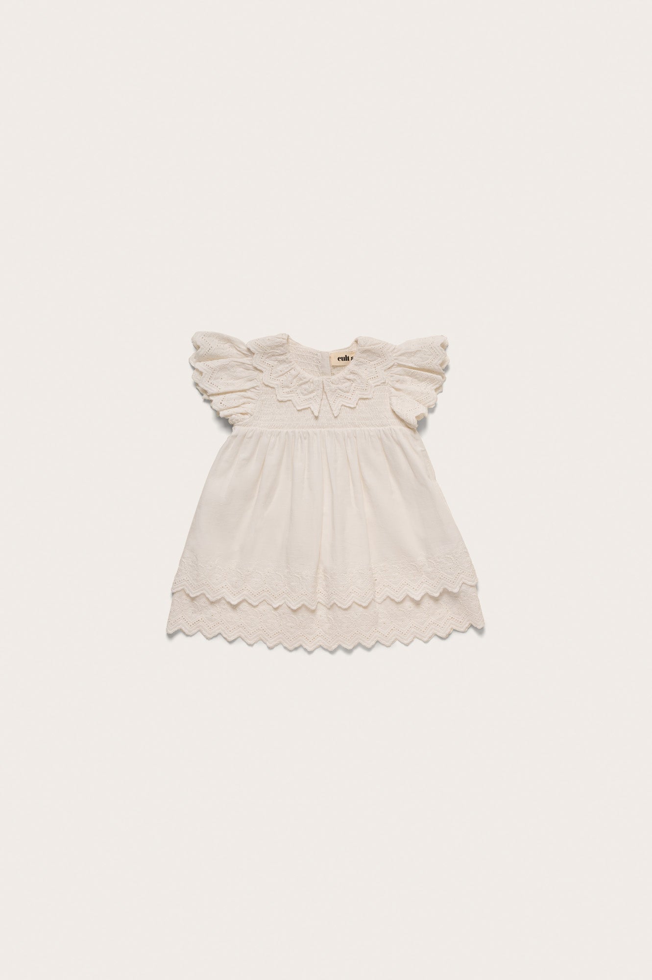 BABY JOSLYN DRESS & BLOOMER - OFF WHITE