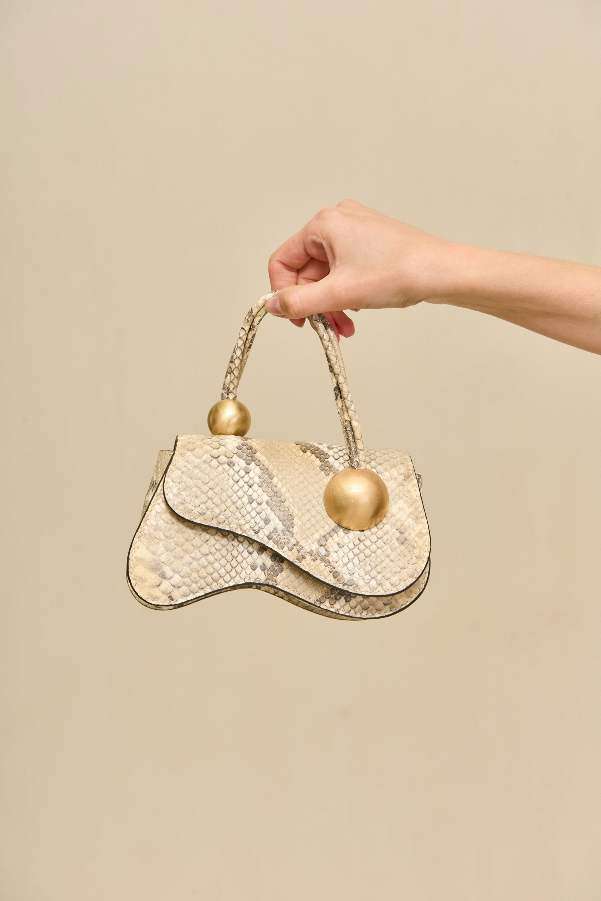 KAZIA NANO CROSSBODY BAG - FADED PYTHON