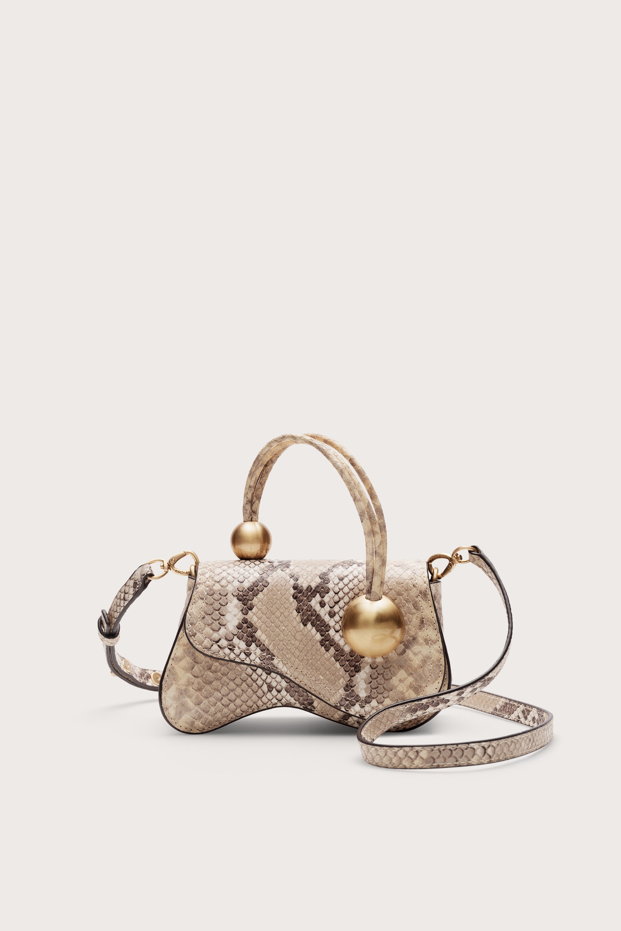 KAZIA NANO CROSSBODY BAG - FADED PYTHON