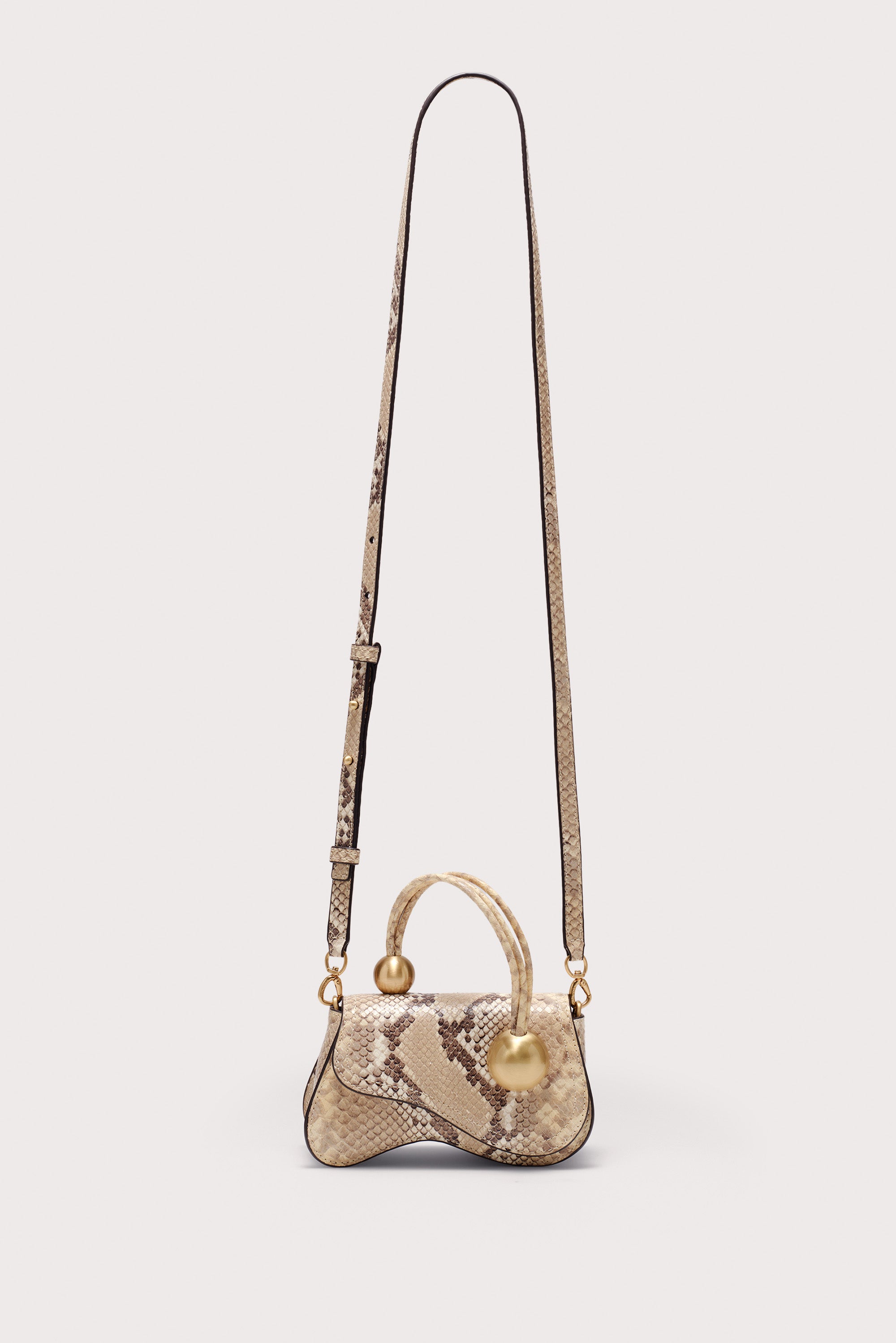 KAZIA NANO CROSSBODY BAG - FADED PYTHON