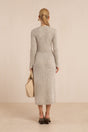 BESSIANA KNIT DRESS - FOG