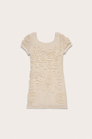 KIDS NISSA DRESS - OFF WHITE