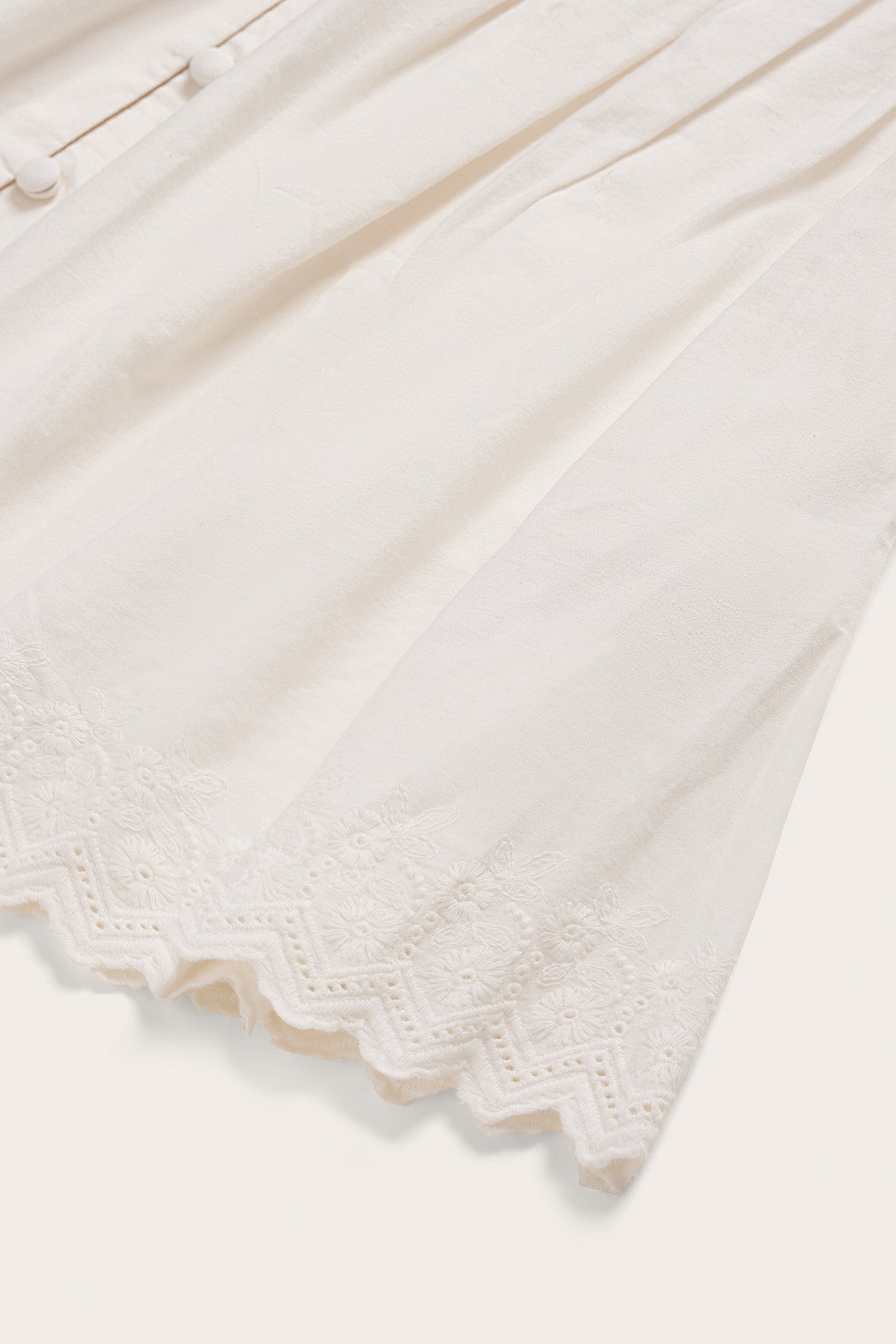 KIDS WILLOW DRESS - OFF WHITE