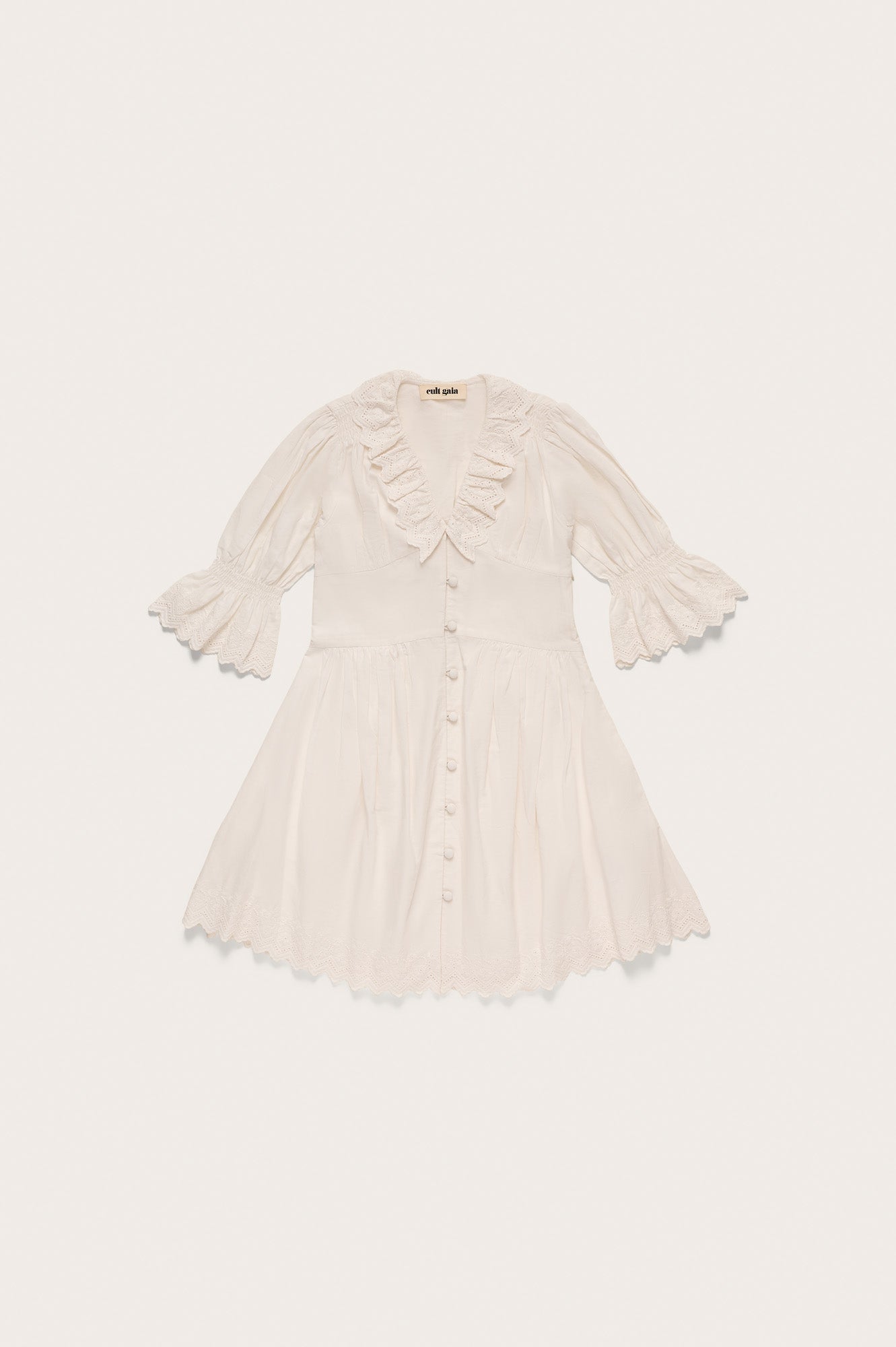 KIDS WILLOW DRESS - OFF WHITE