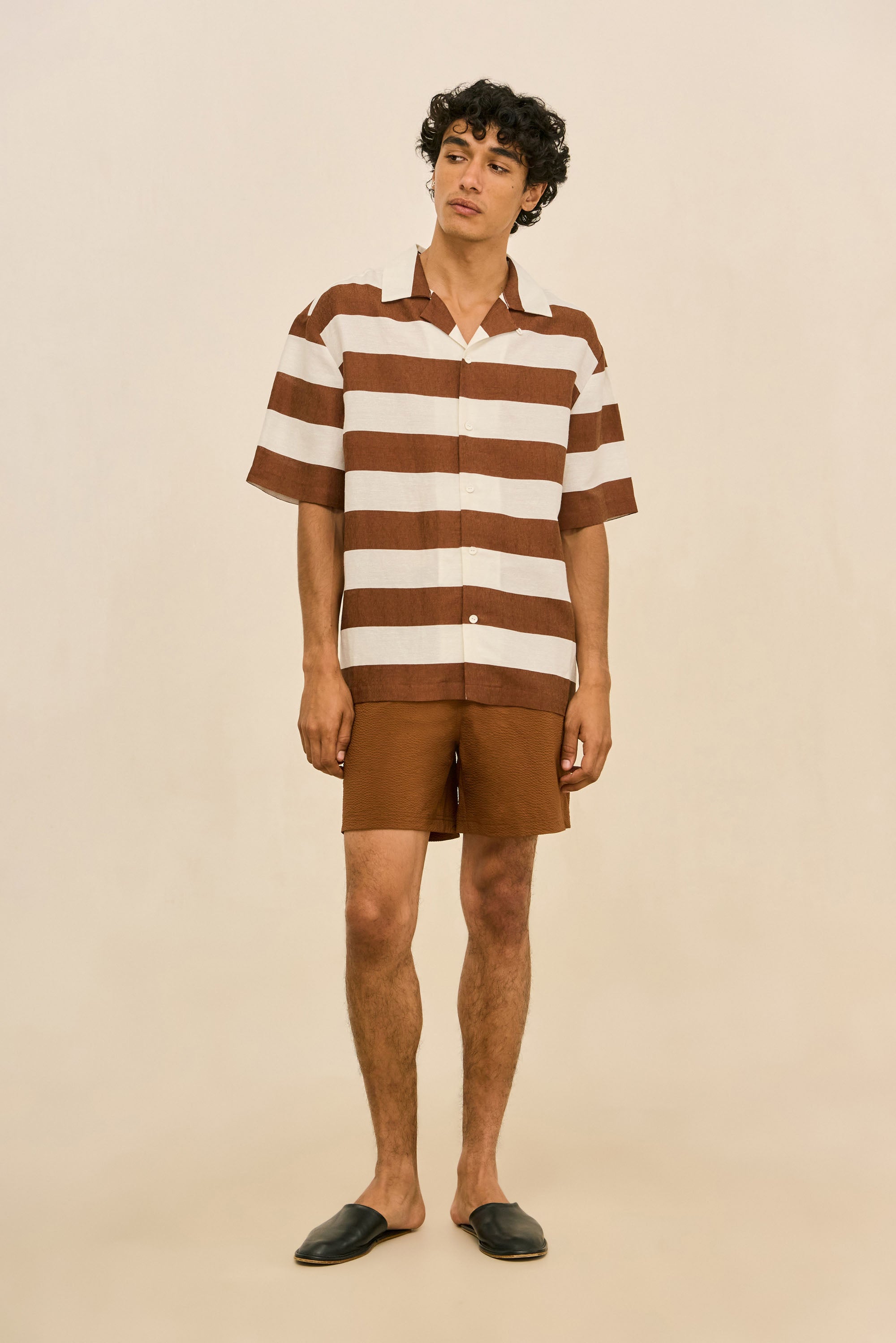 NICCO SWIM SHORT - SADDLE