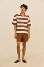 NICCO SWIM SHORT - SADDLE