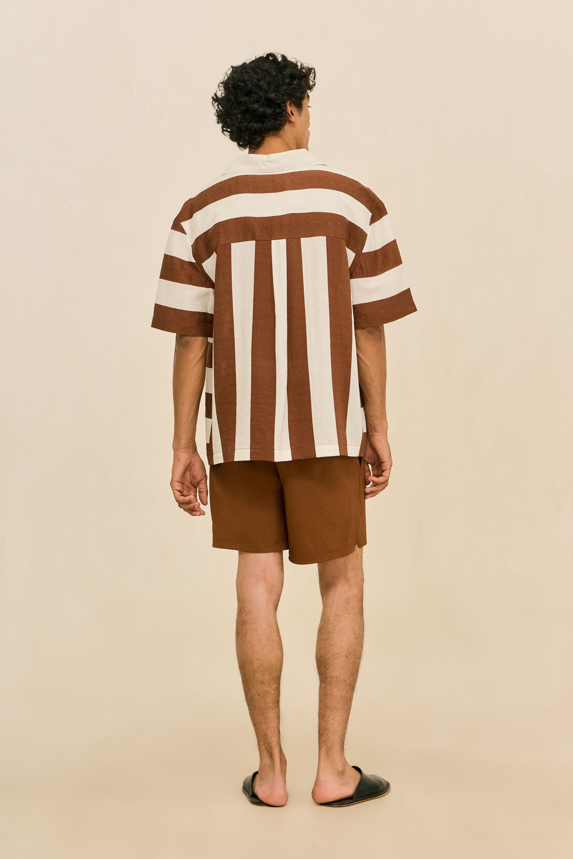 NICCO SWIM SHORT - SADDLE