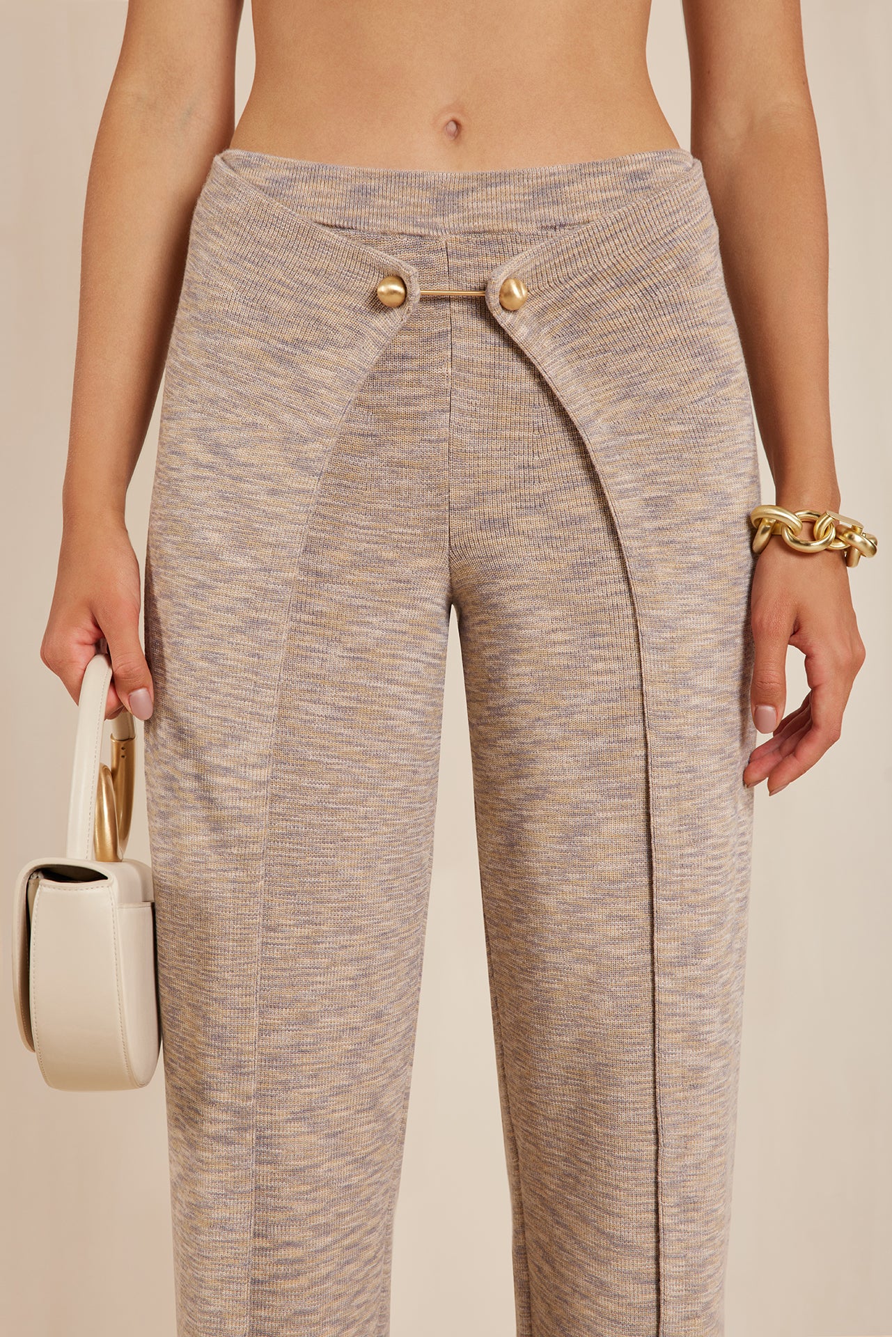 AMANDINE KNIT PANT - CANYON TAN