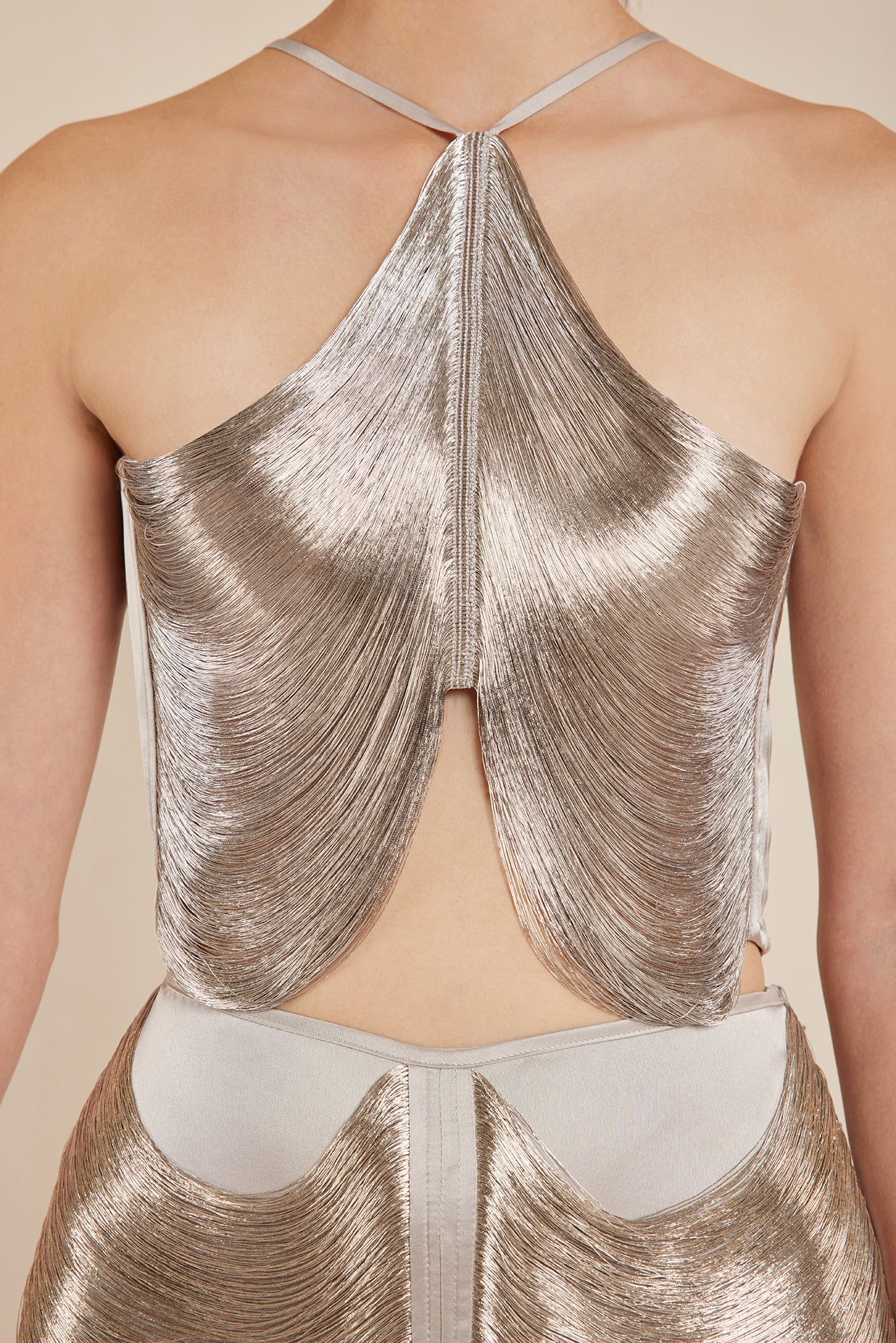 QUELLA TOP - SILVER