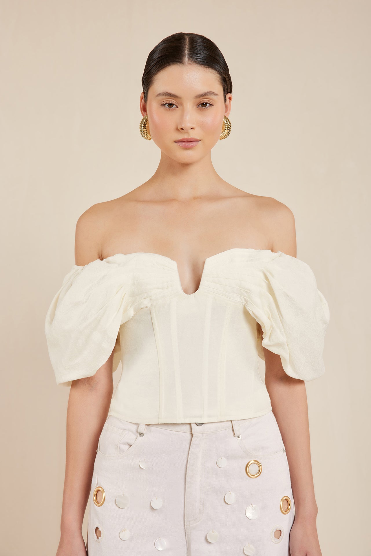 SAMANTHA TOP - OFF WHITE