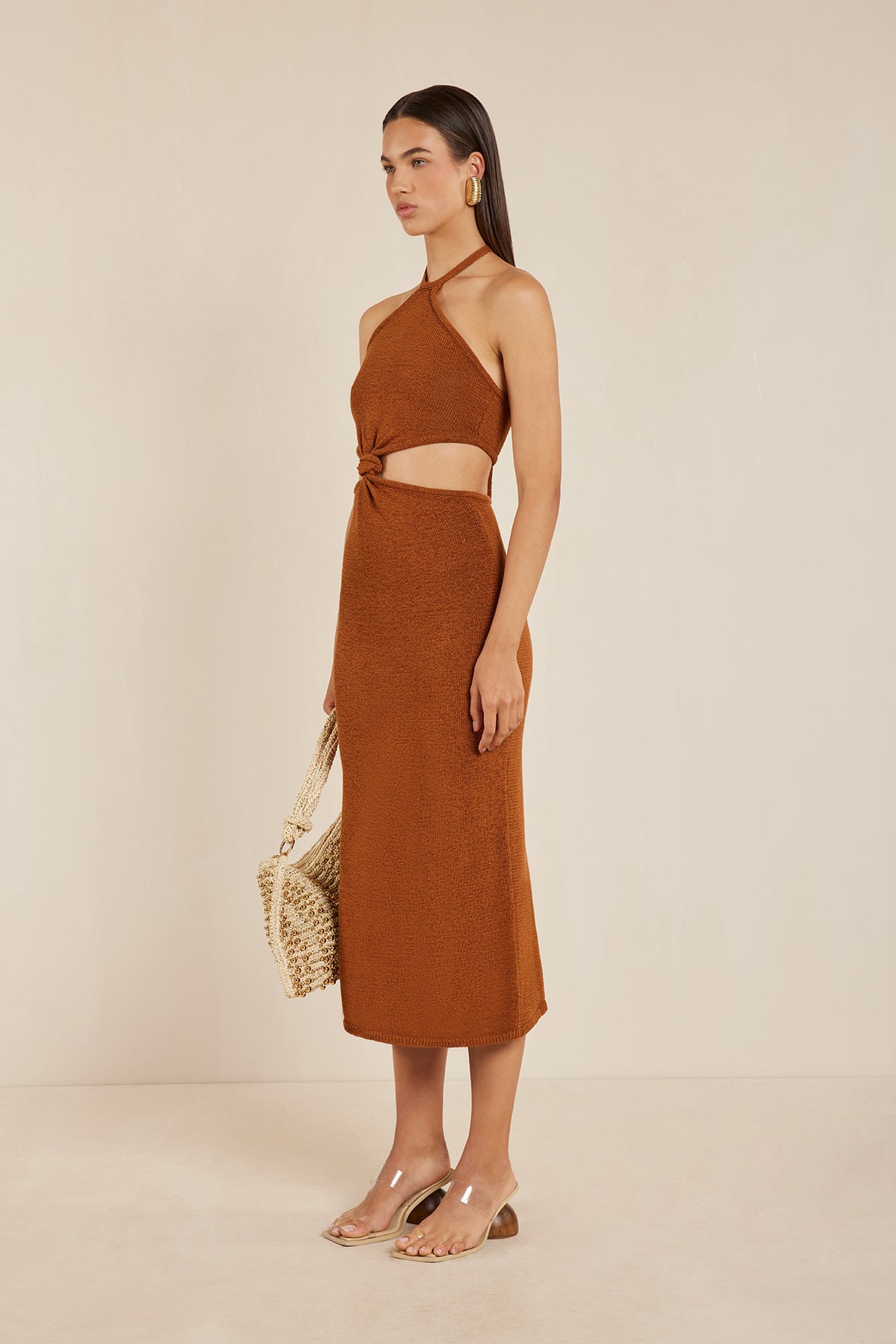 CAMERON KNIT DRESS - AMBER