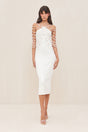 CECELIA KNIT DRESS - OFF WHITE