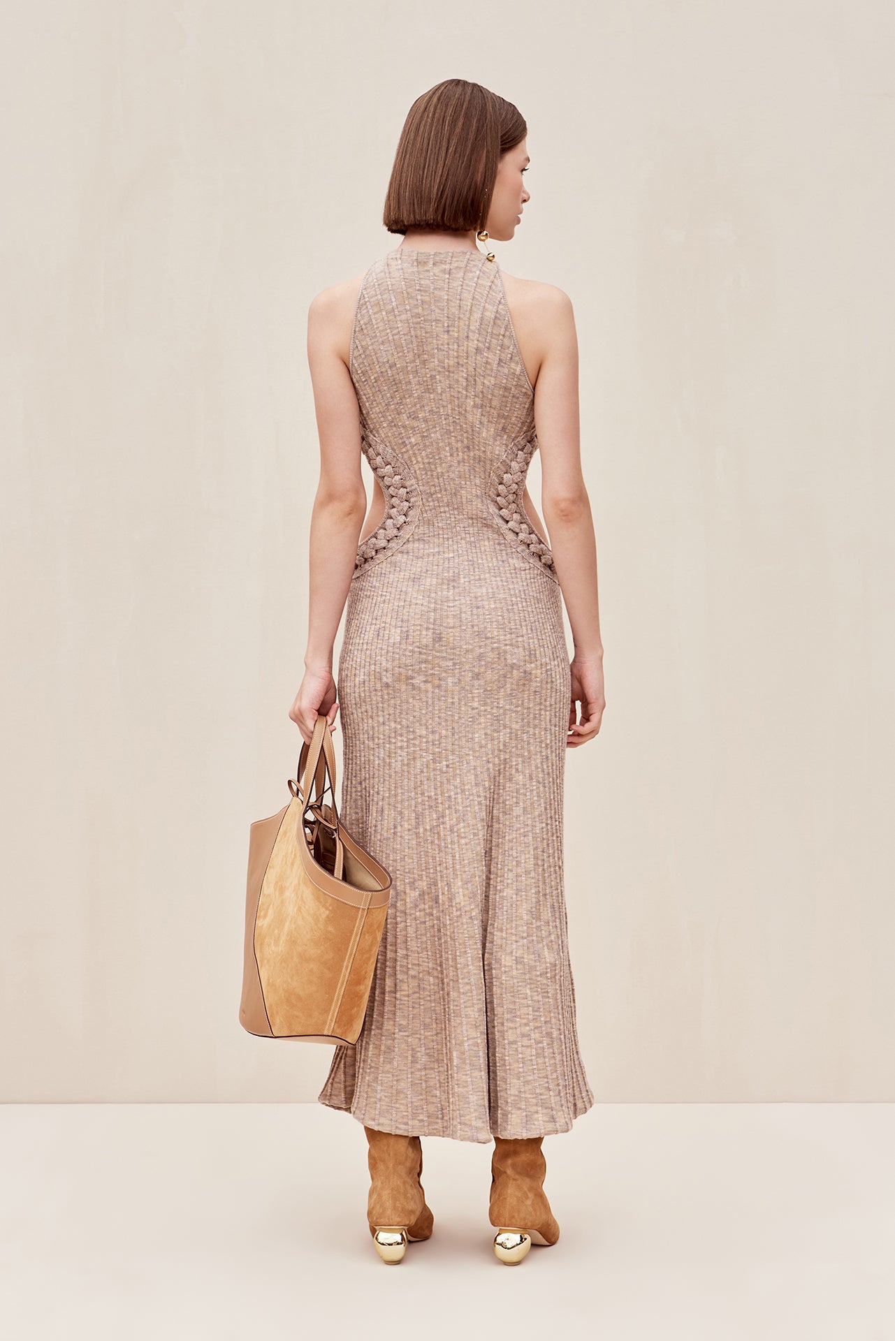 ANDREAS KNIT DRESS - CANYON TAN