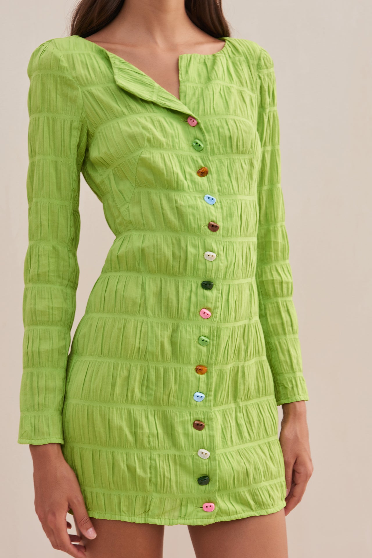 LAFINA DRESS - LIME