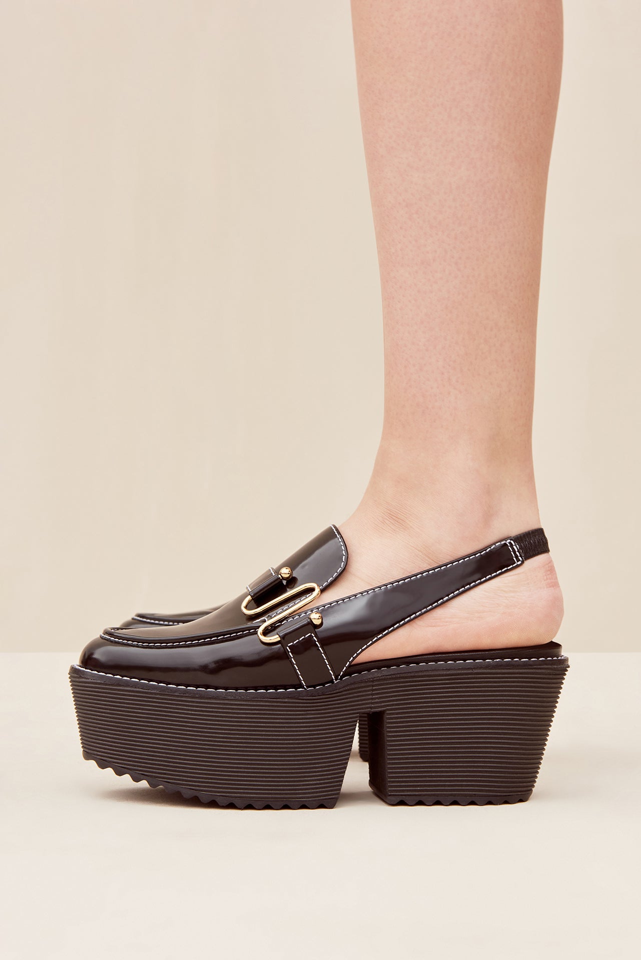 YESSIE SLING BACK - BLACK