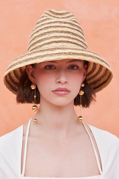 Cult Gaia Frankie Hat in Off White