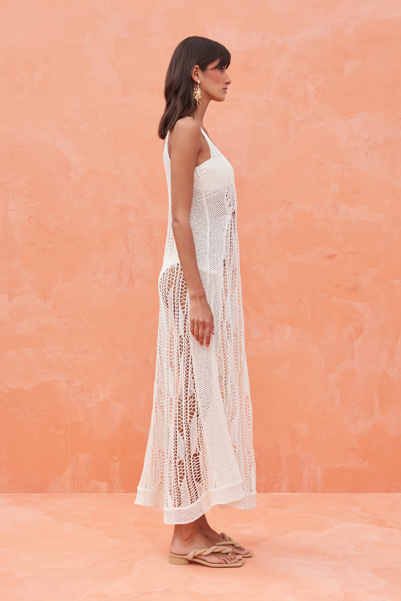 VICKIE CROCHET COVERUP - OFF WHITE