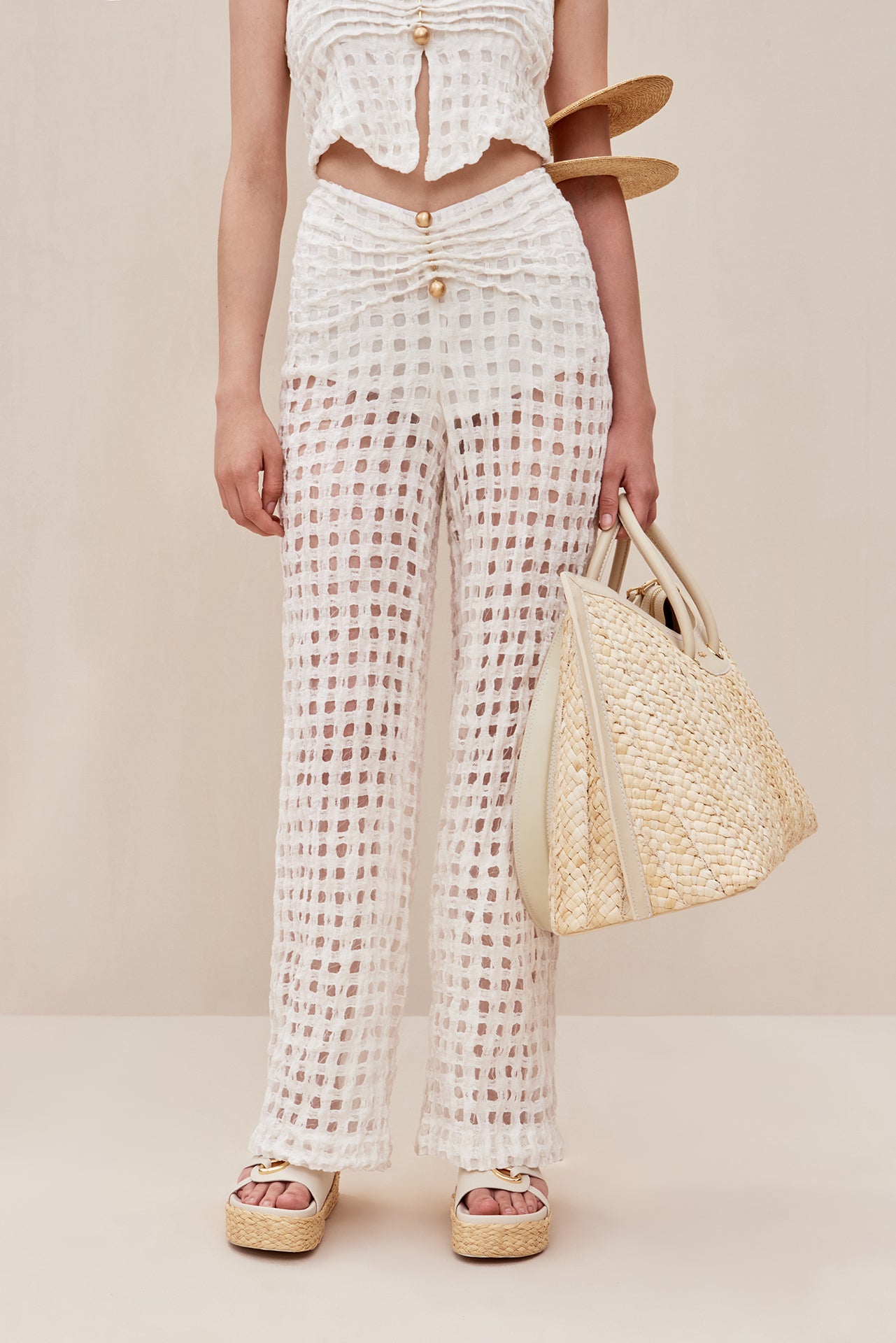 CELYSE PANT - OFF WHITE