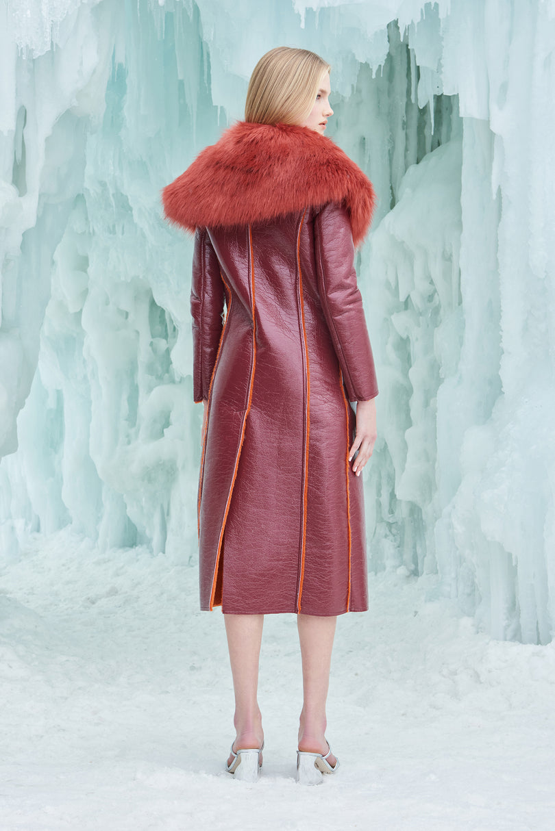 ELAINE JACKET - MAROON PEAK ROUGE